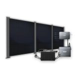Produktbild PowerPVence Solarzaun 1,80m hoch mit drei PV Modulen und Speicher