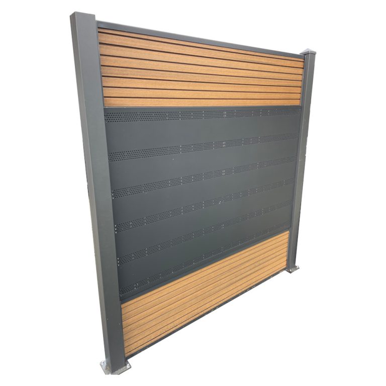Produktbild PVence Designabdeckung Solarzaun Rückseite