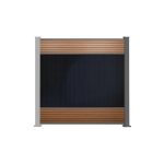 Produktbild FlexPVence Solarzaun 1,80m hoch Zaunfeld mit PV Modul ohne Pfosten