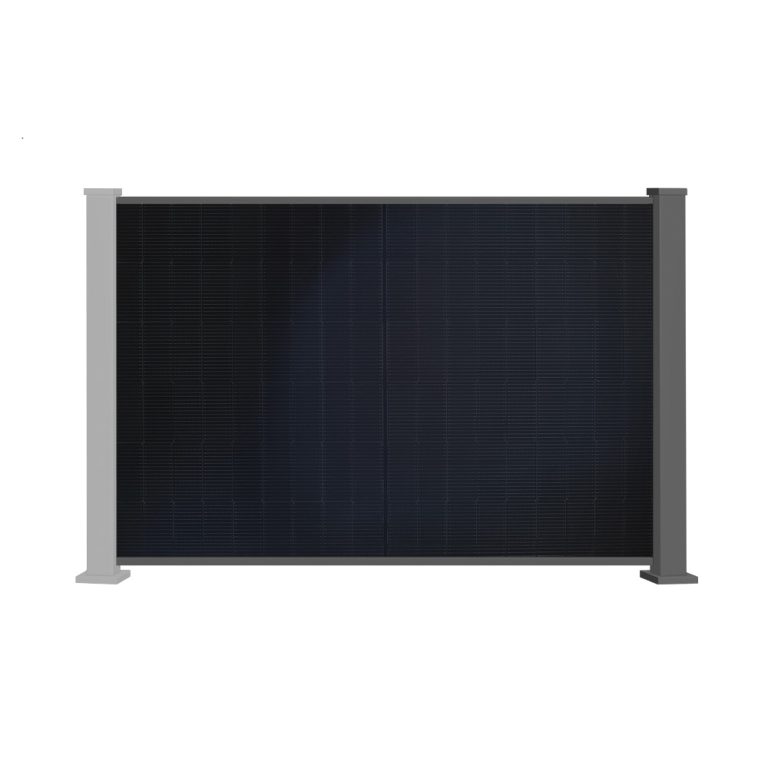 Produktbild BasicPVence Solarzaun 1,25m hoch Zusatzfeld mit PV Modul