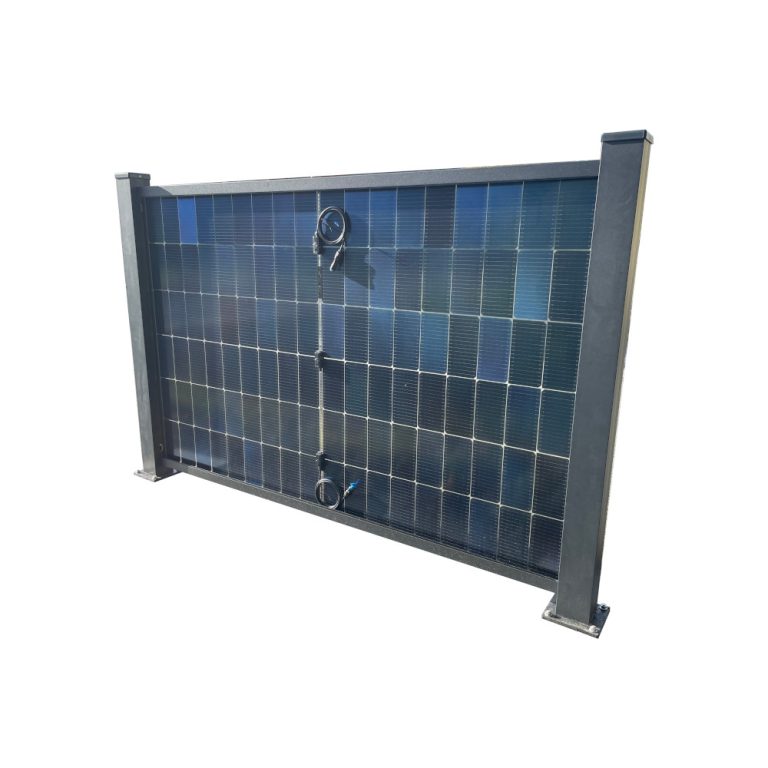 Rückseite des Basic PVence Solarzaun Moduls