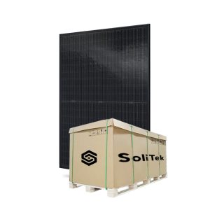 Produktbild SoliTek Solid Bifacial Framed 435W Palette 24 Stück - Full Black PV Module