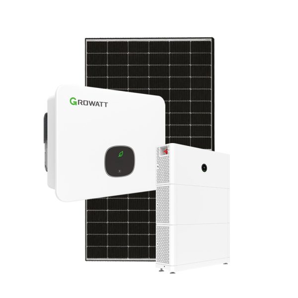 Produktbild: PV Anlage 10 kWp mit Growatt Hybrid Wechselrichter und APX HV Speicher 10 kWh
