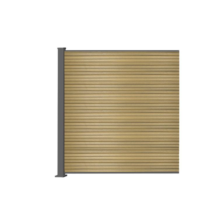 Produktbild: FlexPVence WPC Zaunelemente inkl. Eckfosten 2 m Cedar