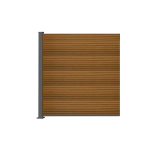 Produktbild: FlexPVence WPC Zaunelemente in Teak-Optik