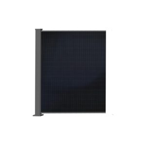 Produktbild: PowerPVence Solarzaun 1,85 x 1,21 m Zaunfeld mit PV Modul und Eckpfosten