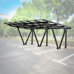 Produktbild Solarport Duo 2 auf Parkplatz