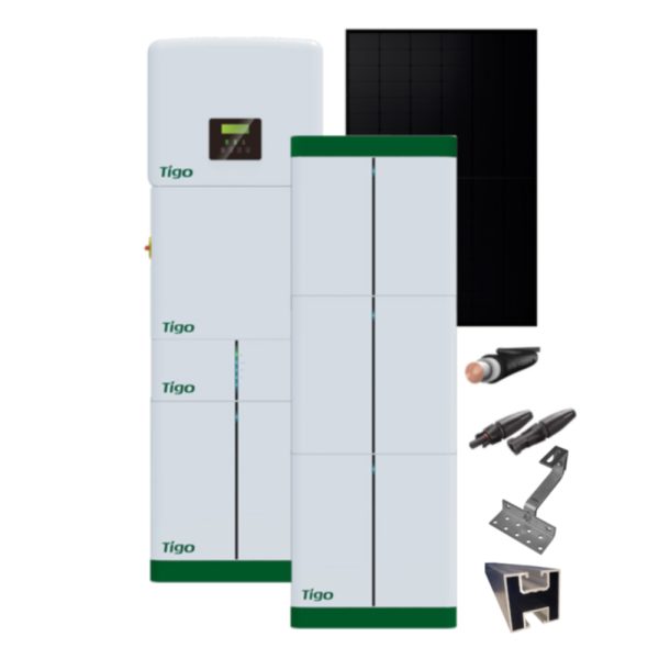 Produktbild PV Anlage 15 kWp mit Tigo TSI Wechselrichter und TSB Speicher 12,2 kWh - UK Ziegeldach