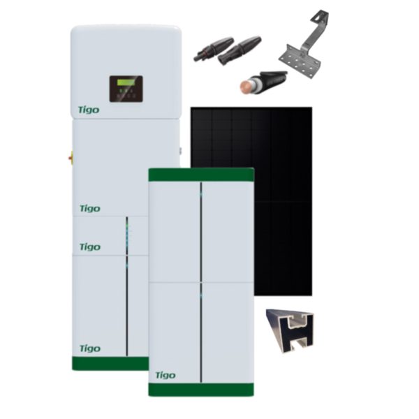 Produktbild PV Anlage 15 kWp mit Tigo TSI Wechselrichter und TSB Speicher 9,2 kWh - UK Ziegeldach