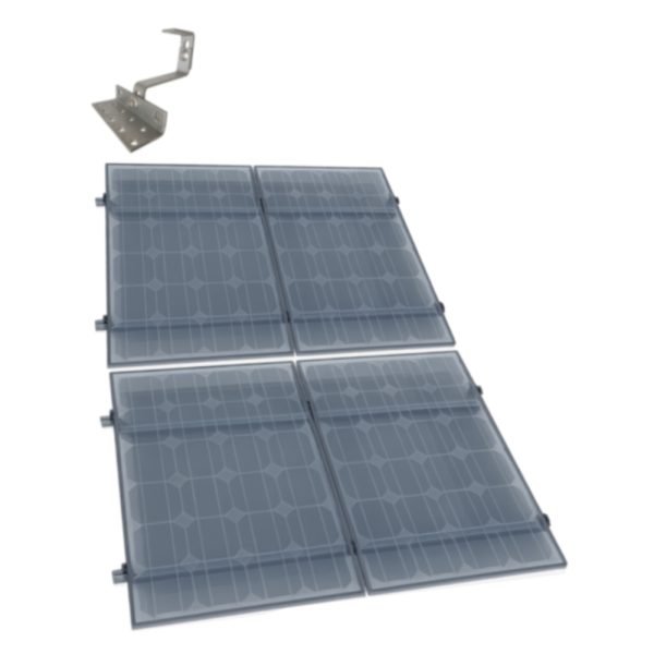 Produktbild: PV Dachhaken 3-fach verstellbar aus Edelstahl