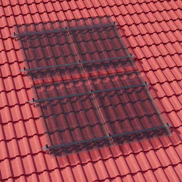 Produktbild: Montageset StandardLine Schrägdach für 4 Module