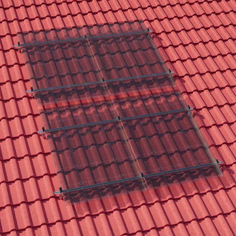 Produktbild: Montageset StandardLine Schrägdach für 4 Module