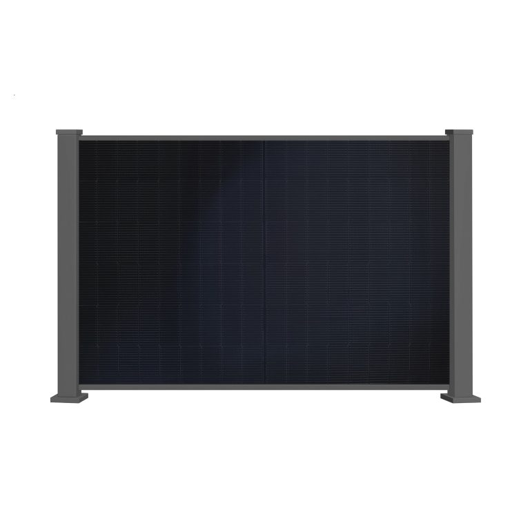 Produktbild Basic PVence Solarzaun Vorderansicht